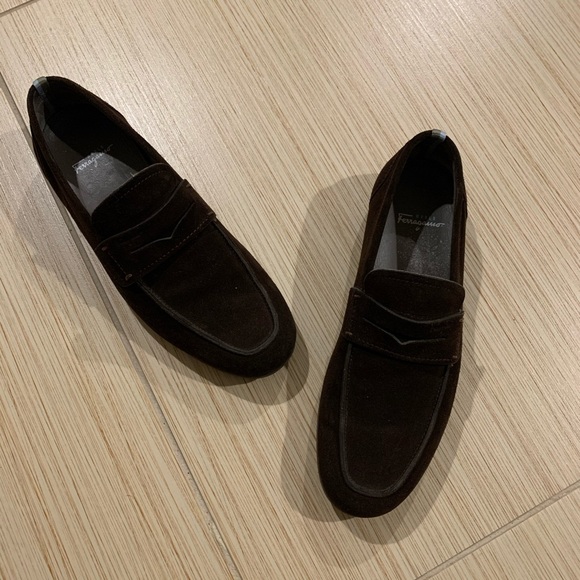 Salvatore Ferragamo Other - Ferragamo Brown Suede Leather Loafers